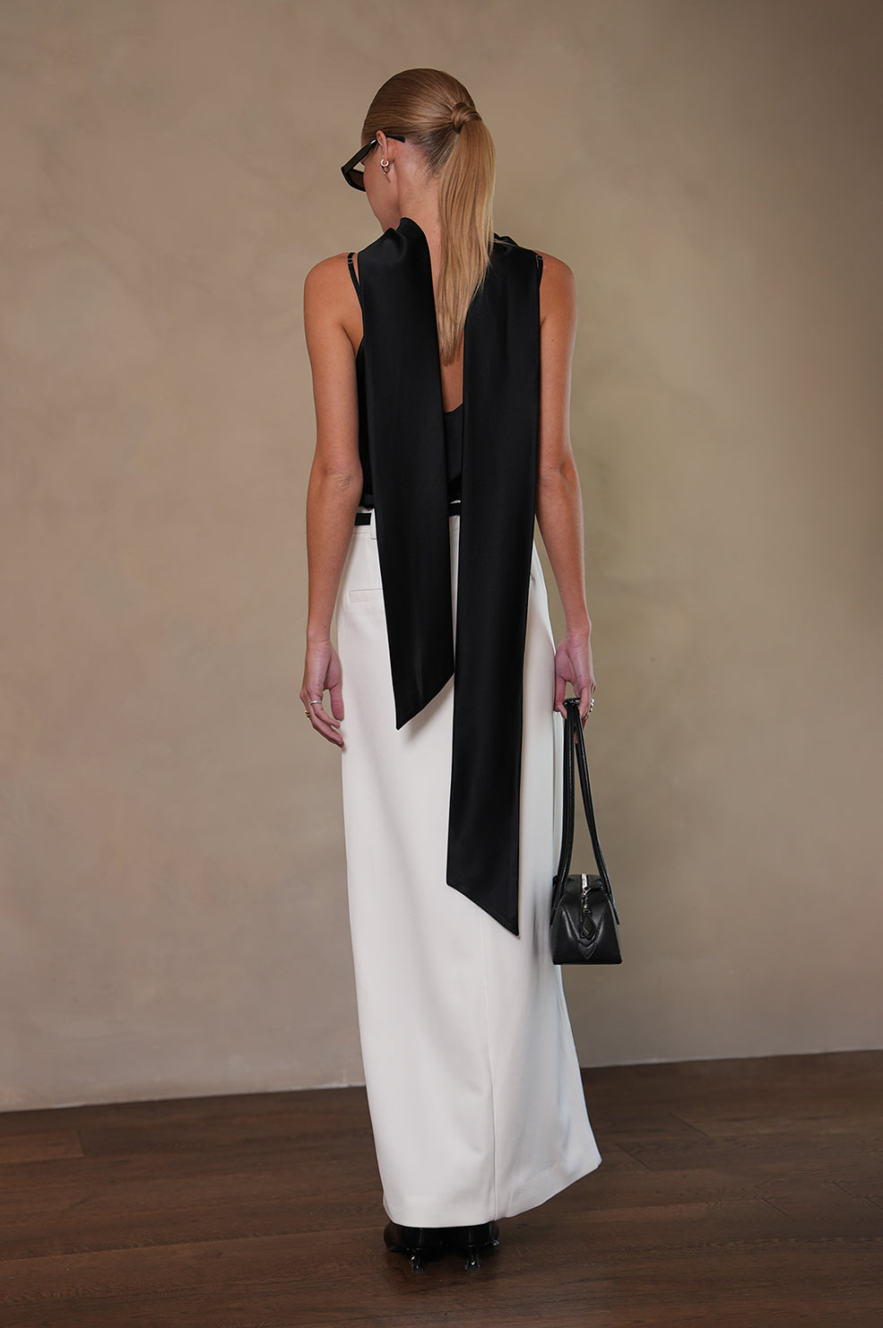 Alina Silk Scarf Top Parentezi