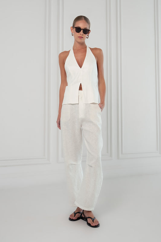 Hania Trousers - White BOTTOMS Parentezi