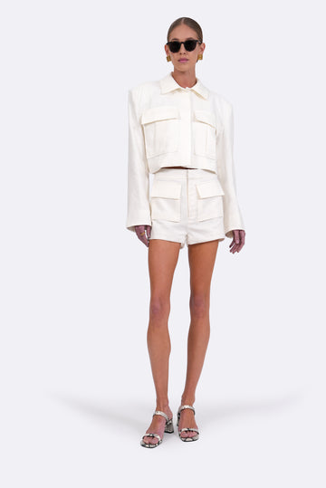Hayley Shorts - Ivory BOTTOMS Parentezi