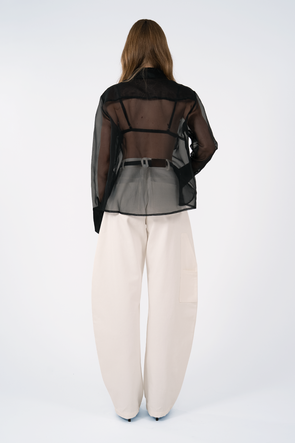 Haze Sheer Blouse - Black Tops Parentezi