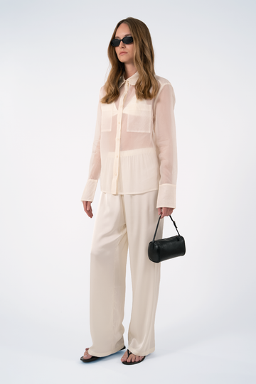 Haze Sheer Blouse - White