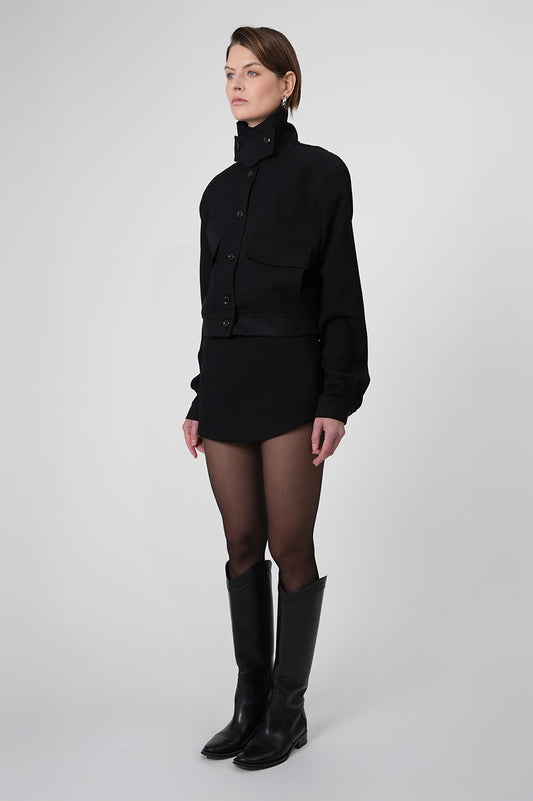Phoebe Bomber Jacket - Black