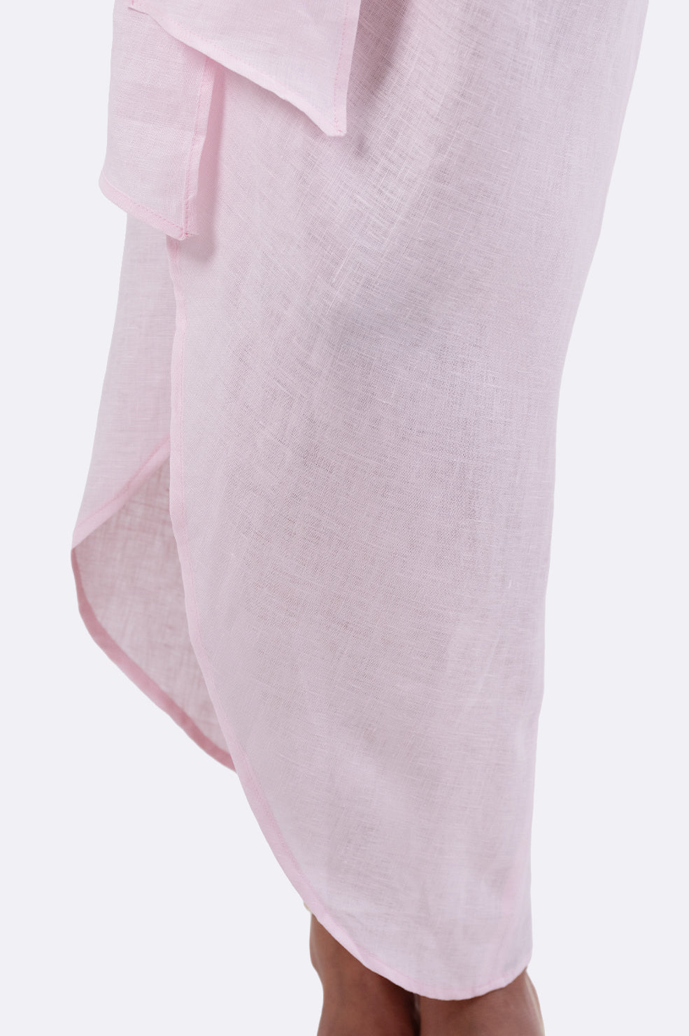 Playa Linen Pareo - Soft Pink Tops Parentezi