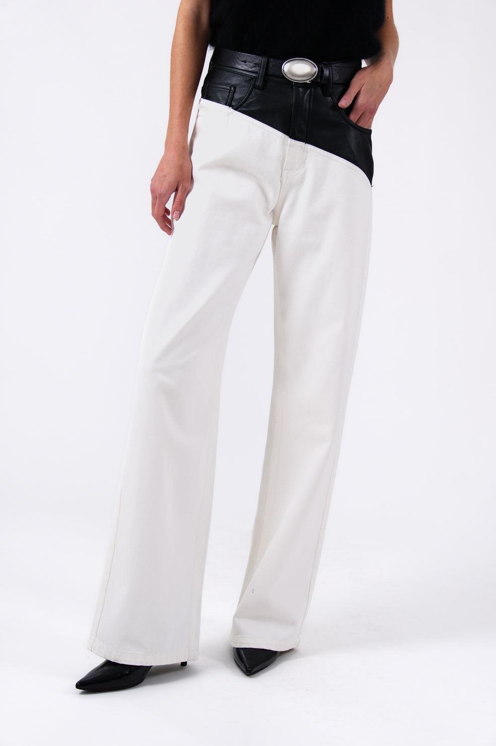 Kyla Denim- White BOTTOMS Parentezi