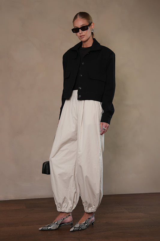 Phoebe Bomber Jacket - Black Blazer Parentezi