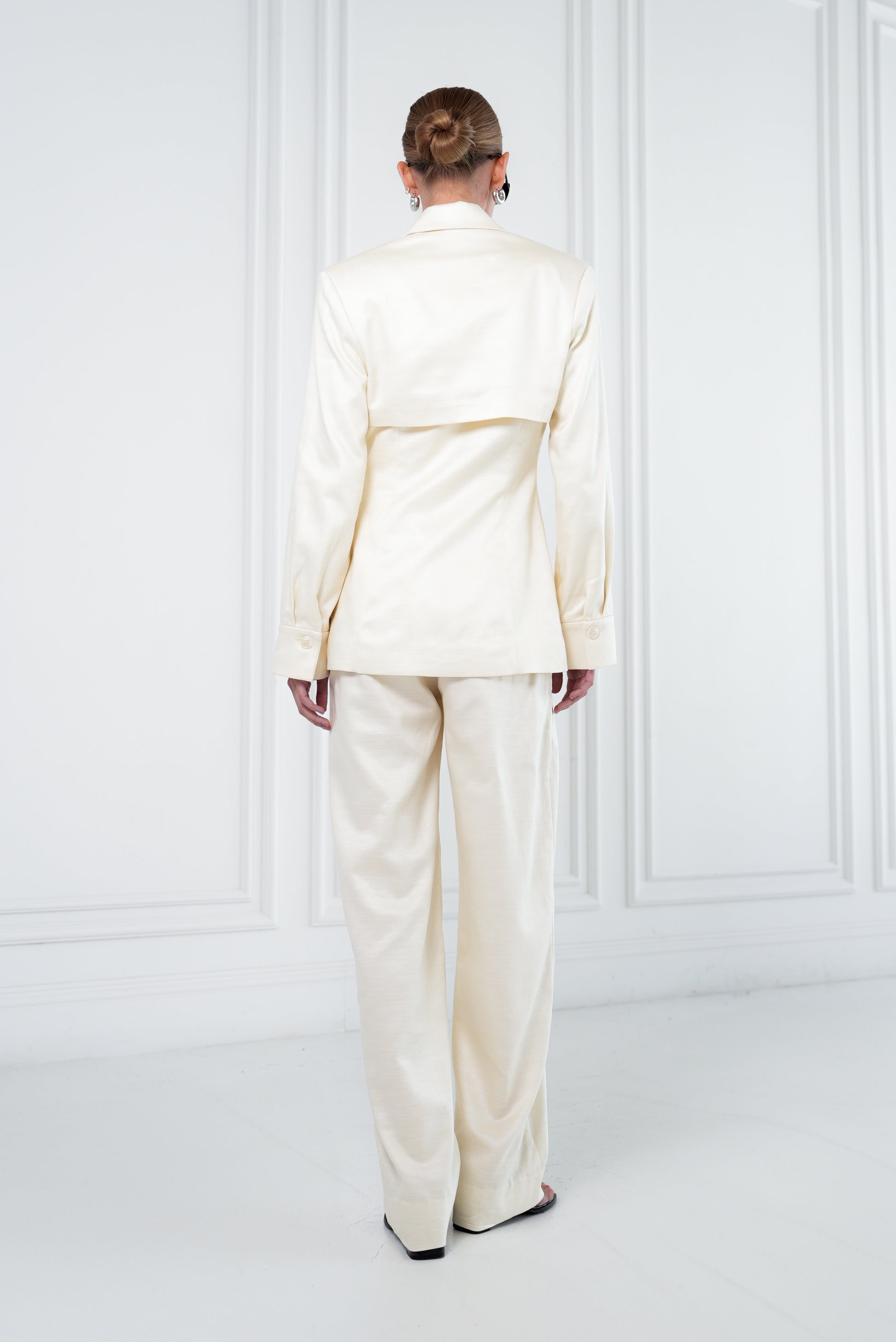 Delphine Trousers - Ivory BOTTOMS Parentezi