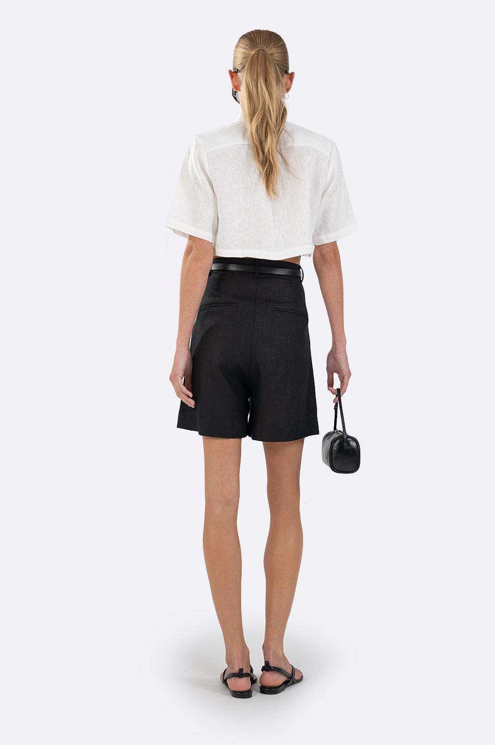 Valeria Cargo Crop - White Tops parentezi