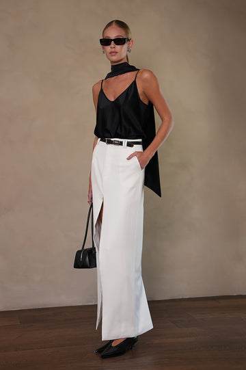 Alina Silk Scarf Top Parentezi