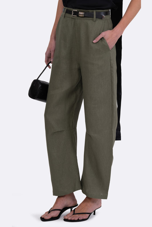 Hania Trousers - Olive BOTTOMS Parentezi