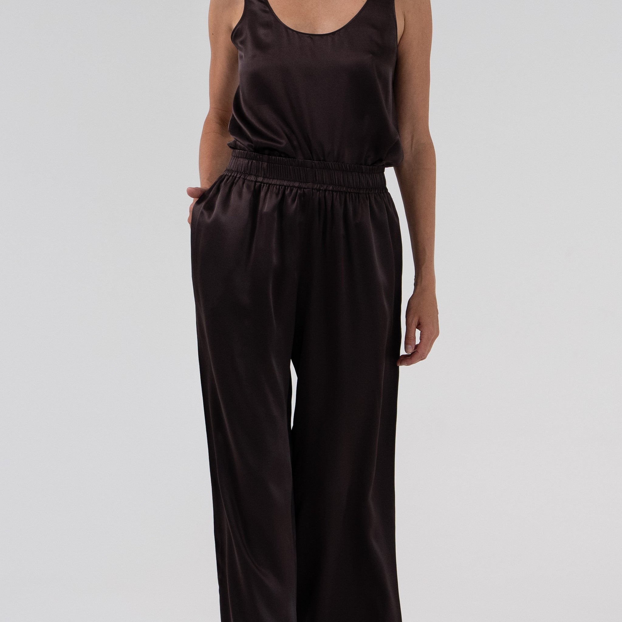 Isola Silk Cami - Chocolate Tops Parentezi
