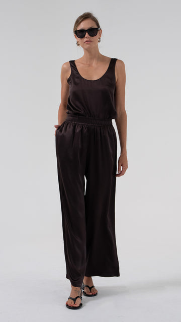 Isola Silk Cami - Chocolate Tops Parentezi