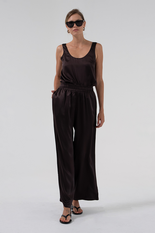 Isola Silk Cami - Chocolate