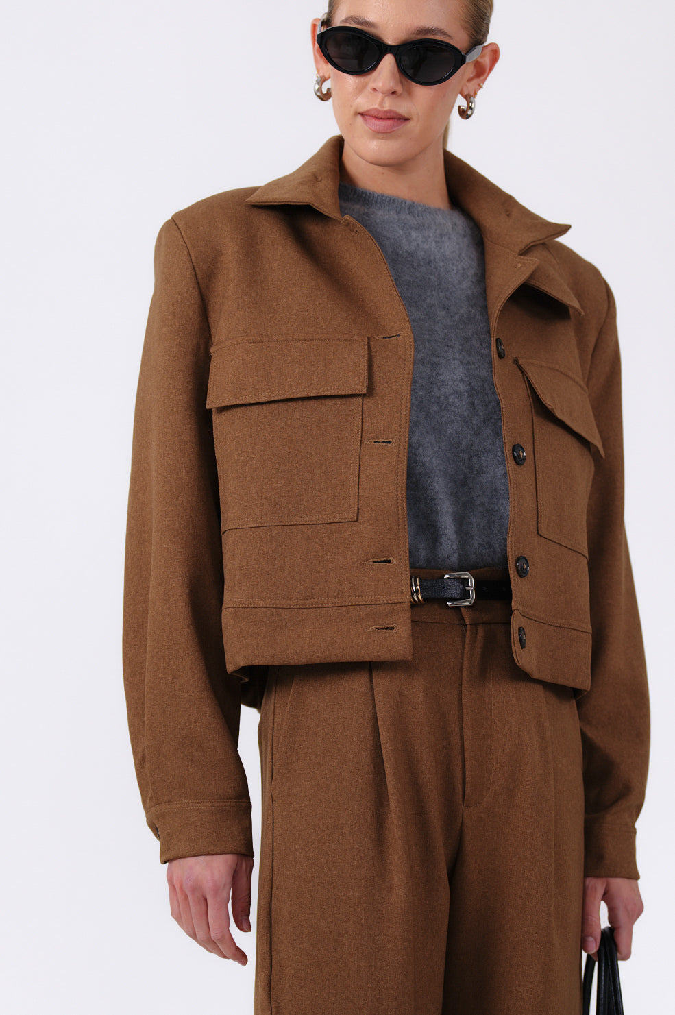 Phoebe Bomber Jacket - Camel Blazer Parentezi
