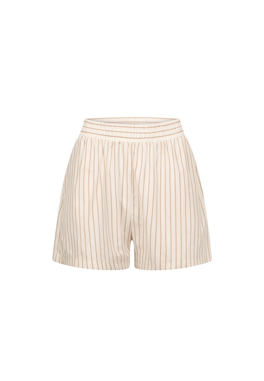 Cleo Shorts-ivory/camel