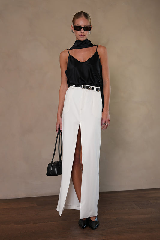 Anna Maxi Skirt - White
