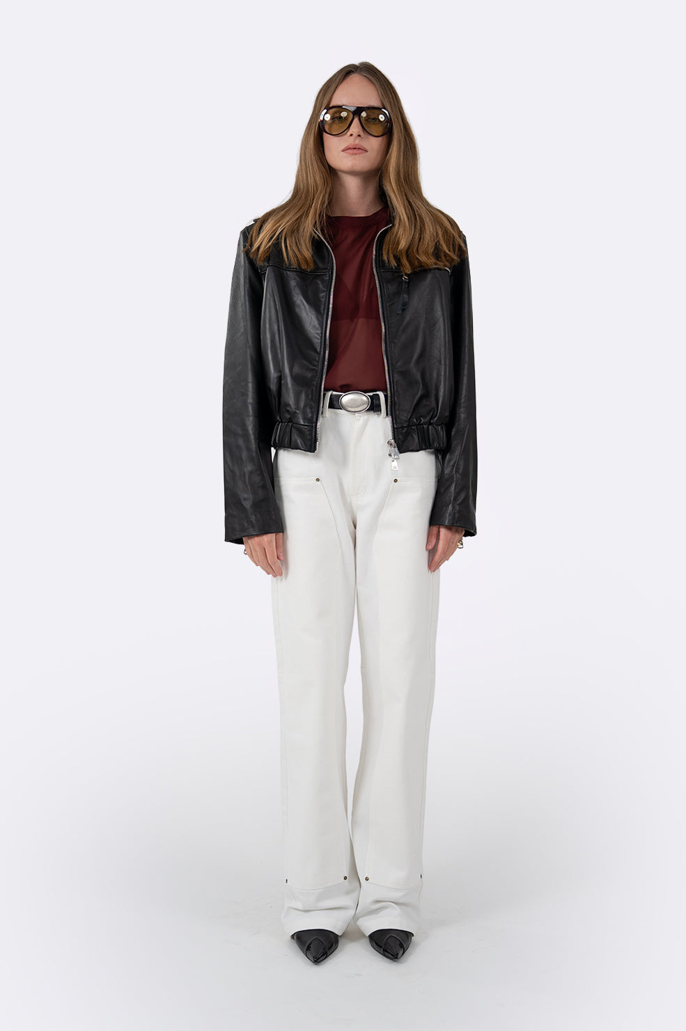 Milano Leather Jacket Tops Parentezi