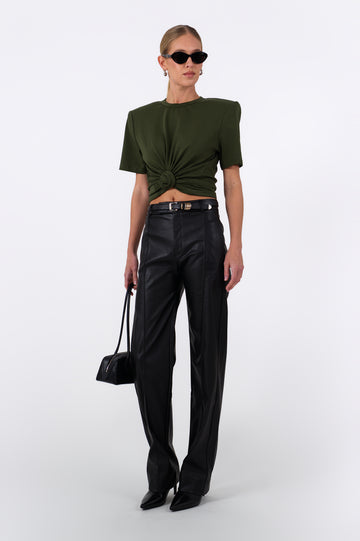 May Knot Tee - Olive