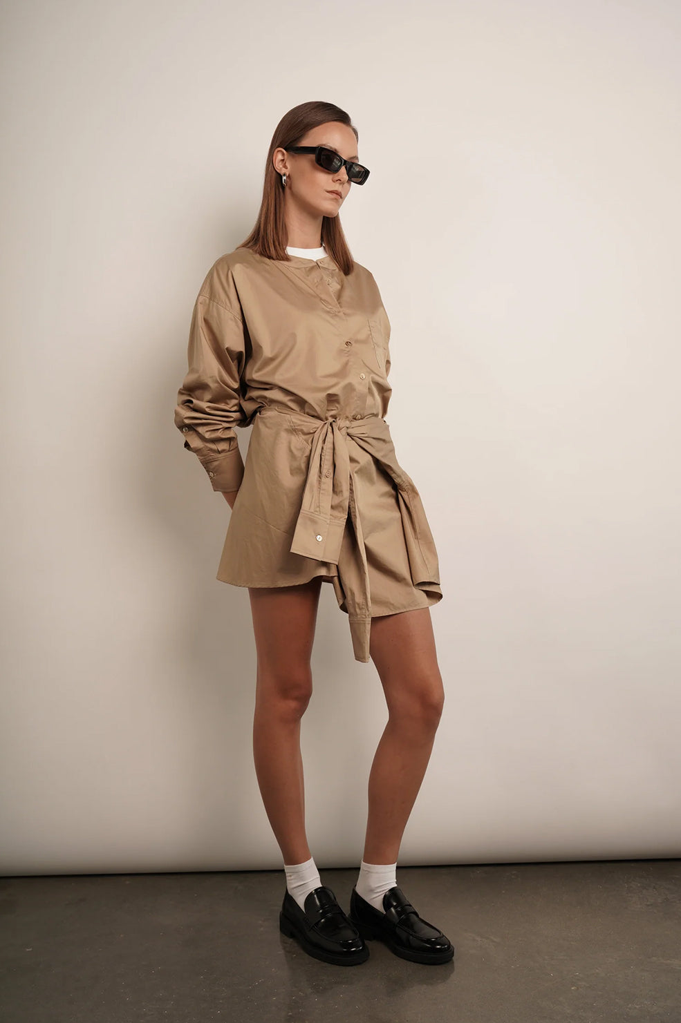 Sienna Shirt Dress - Black Dress Parentezi