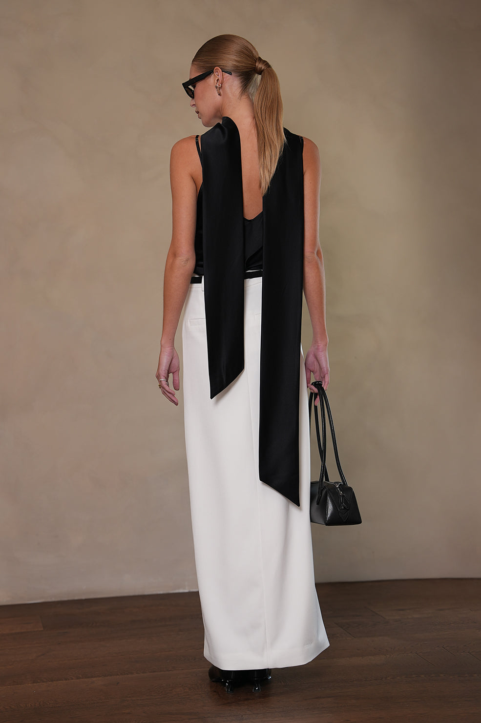 Alina Silk Scarf Top Parentezi