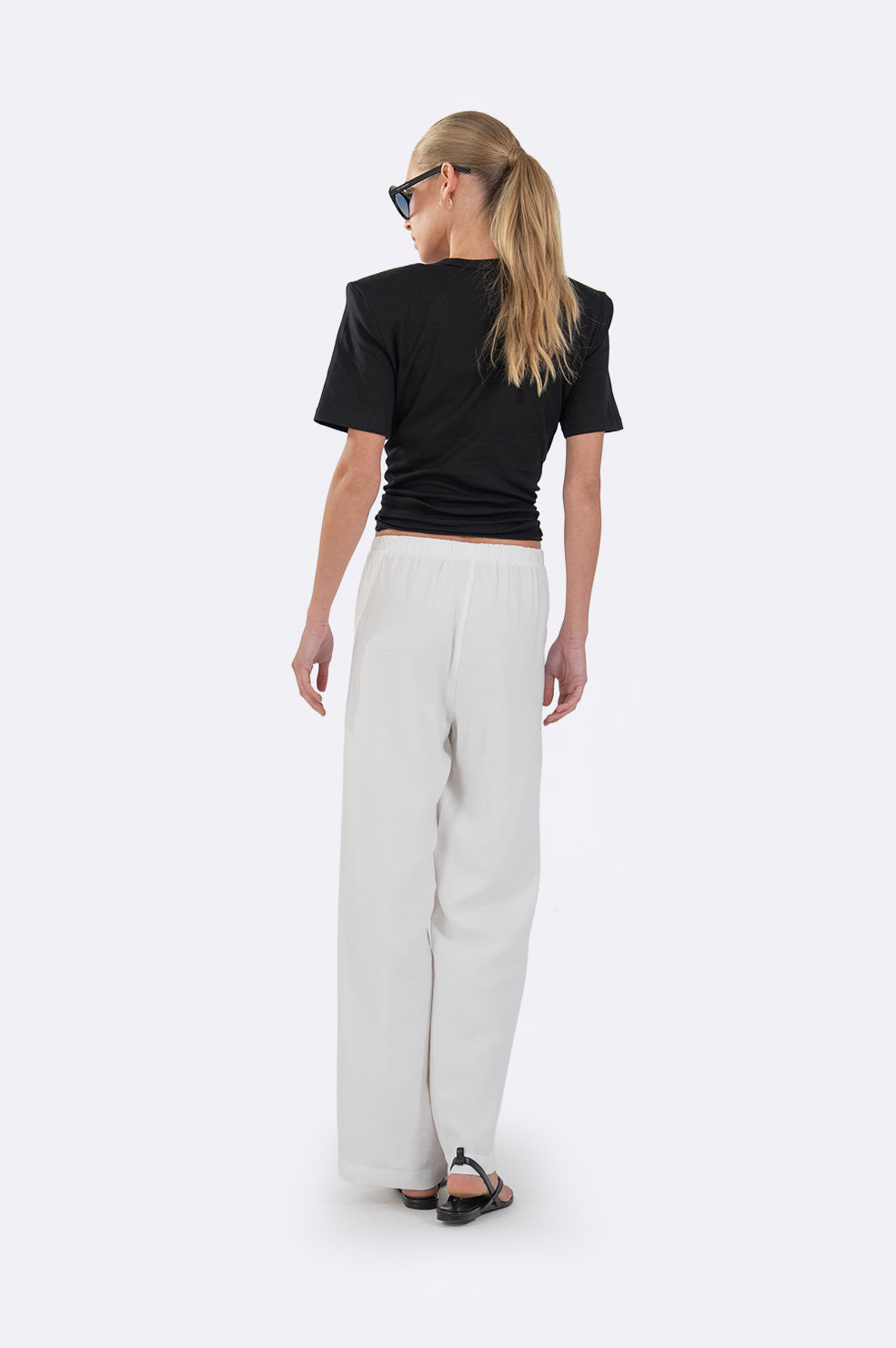 The Travel Pant - White BOTTOMS Parentezi