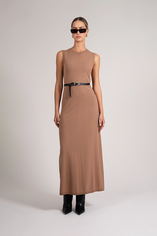 Marylin Knit Dress - Camel