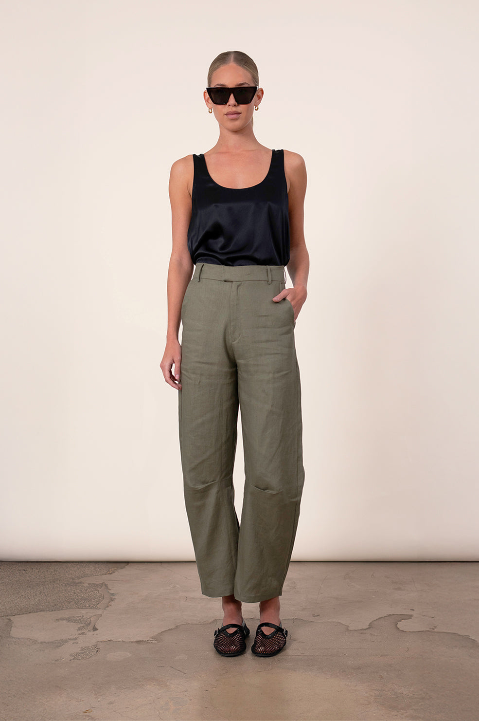 Hania Trousers - Olive BOTTOMS Parentezi