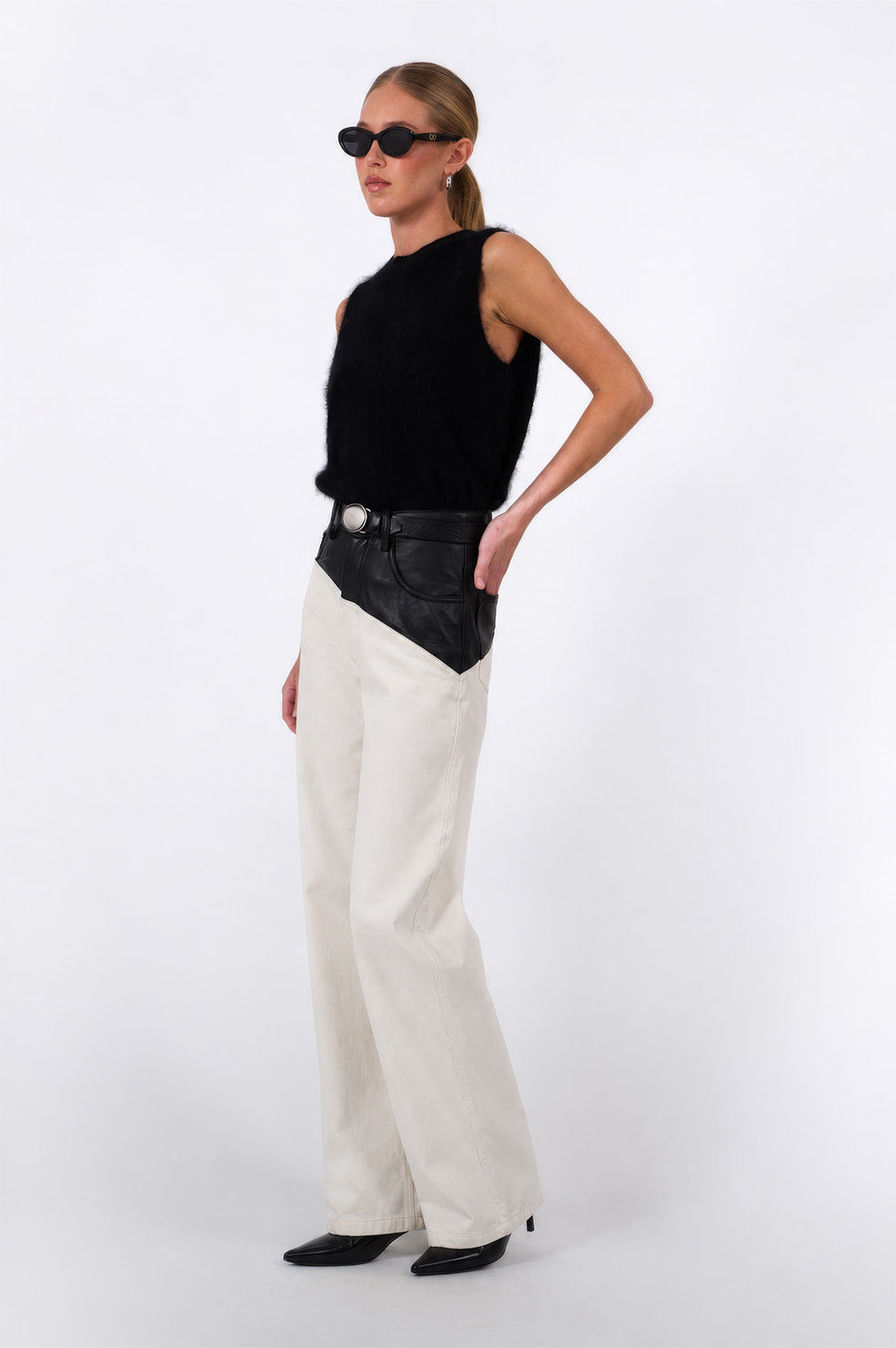 Sutton Cashmere Tank - Black Tops Parentezi