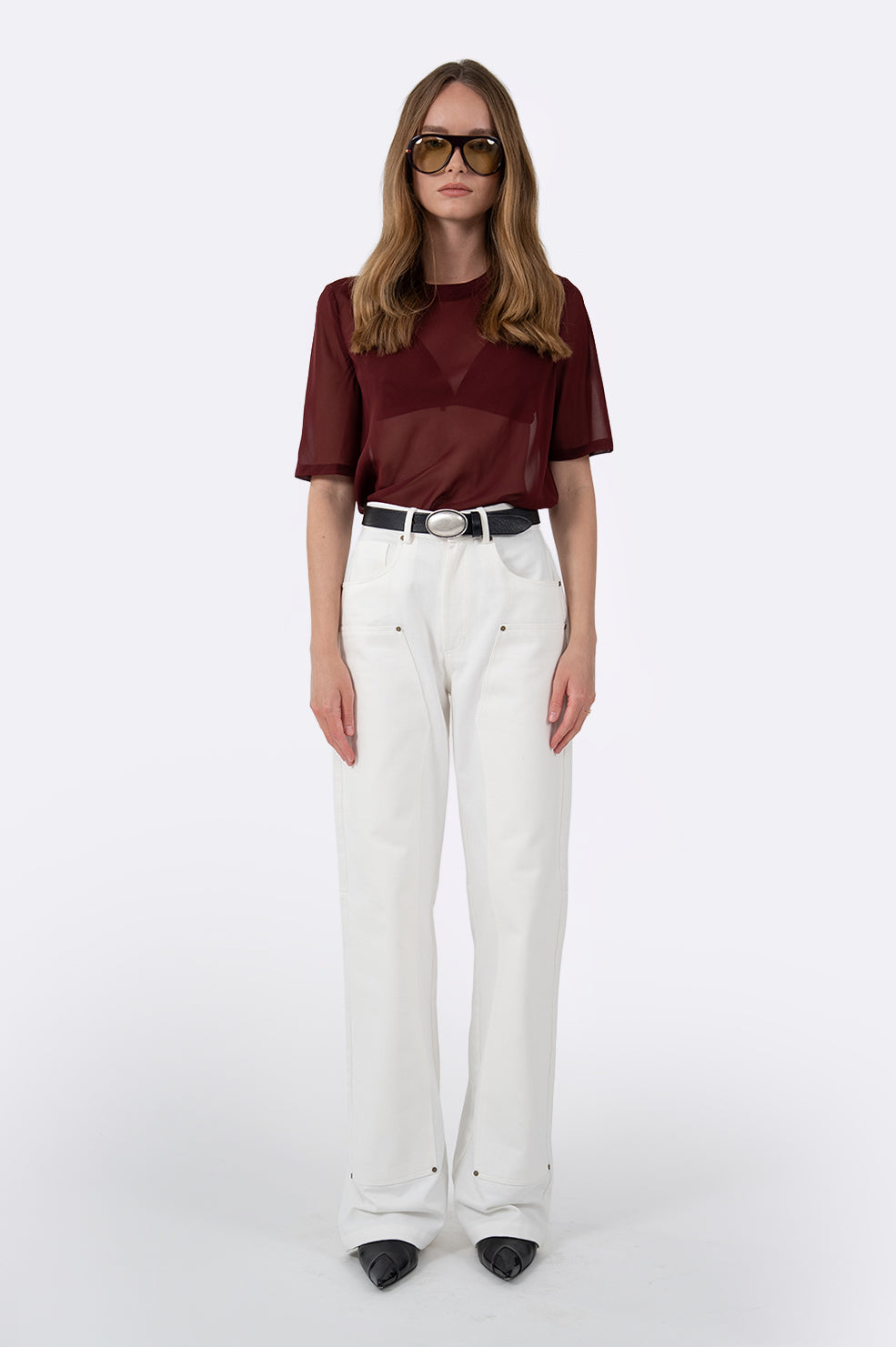 Naomi Tee - Burgundy Tops Parentezi