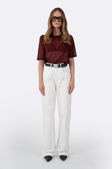 Naomi Tee - Burgundy Tops Parentezi