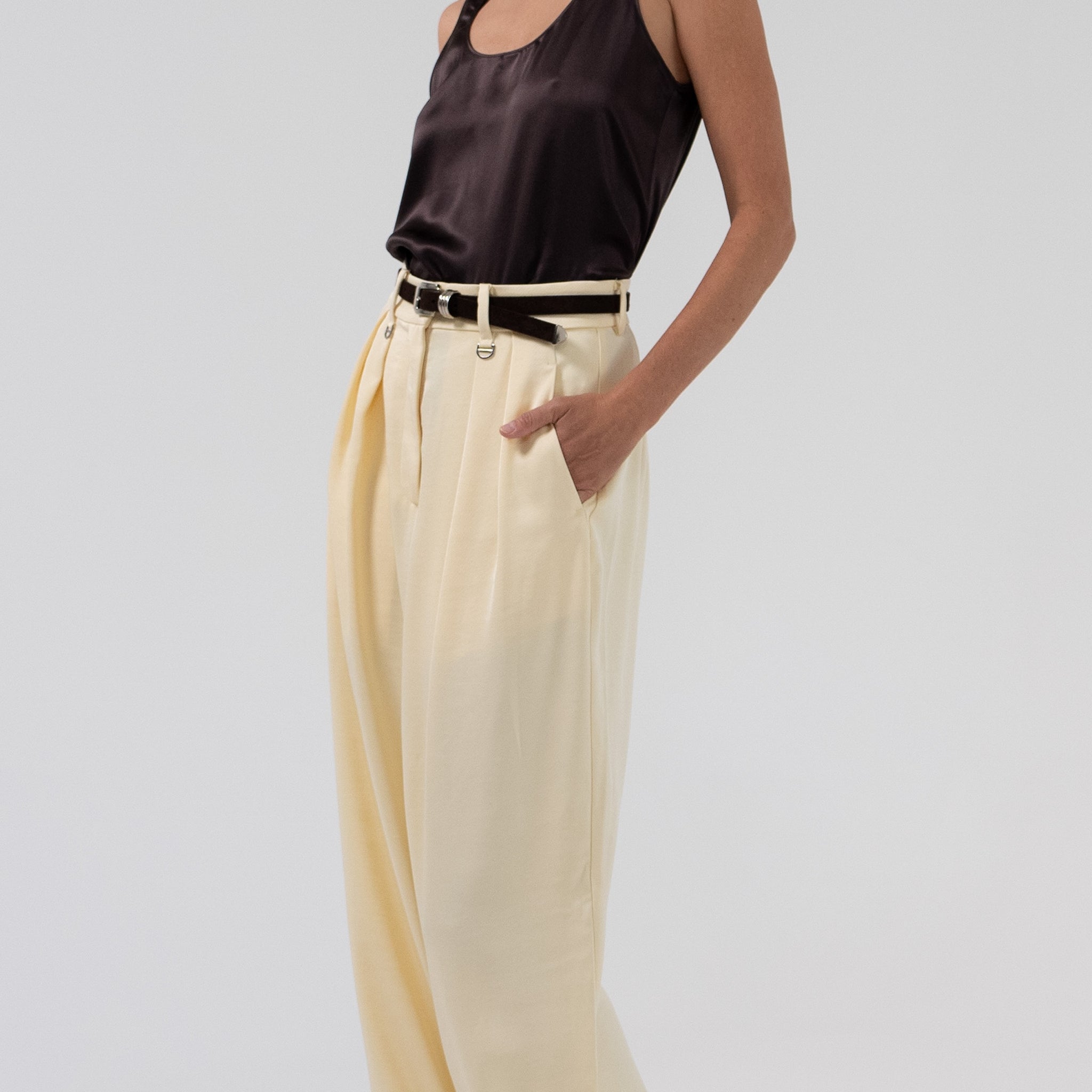 Isola Silk Cami - Chocolate