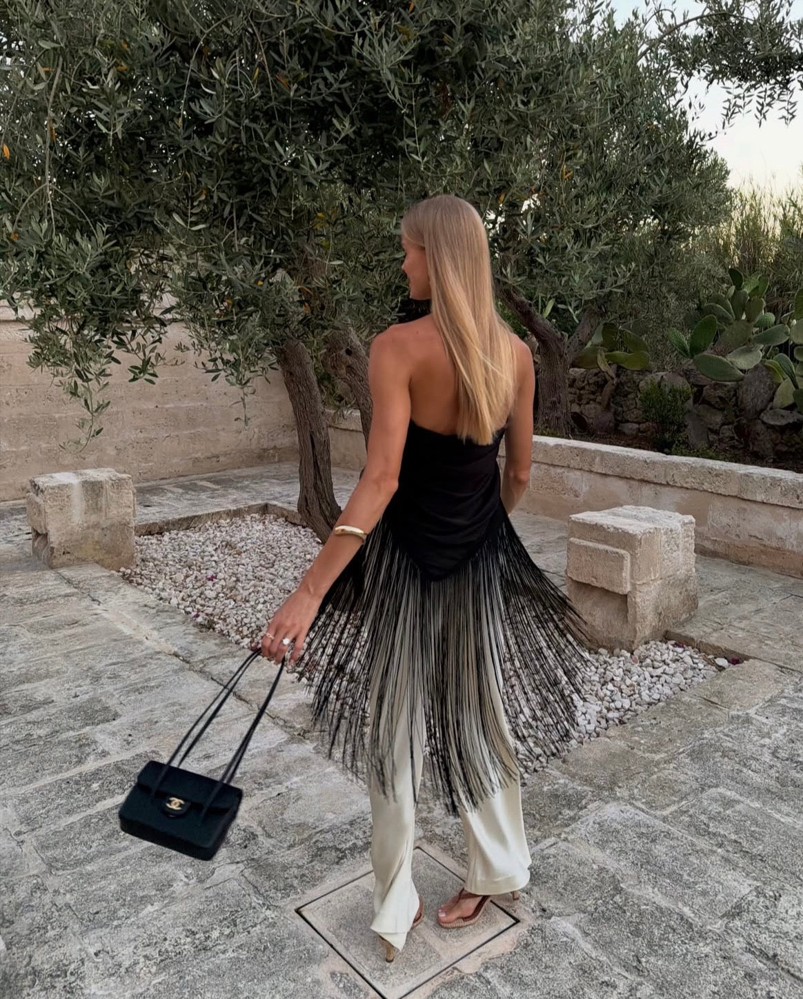 Cannes Fringe Pareo - Black Accessories Parentezi