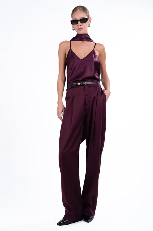 Delphine Trousers - Plum
