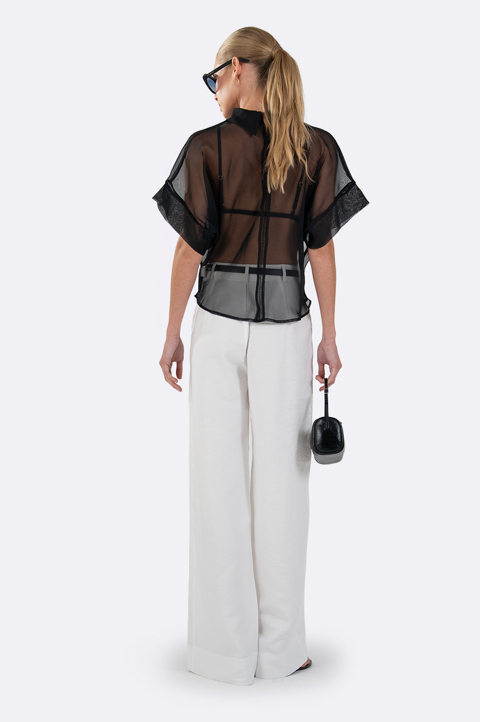 Scarlett Sheer Top - Black Tops Parentezi