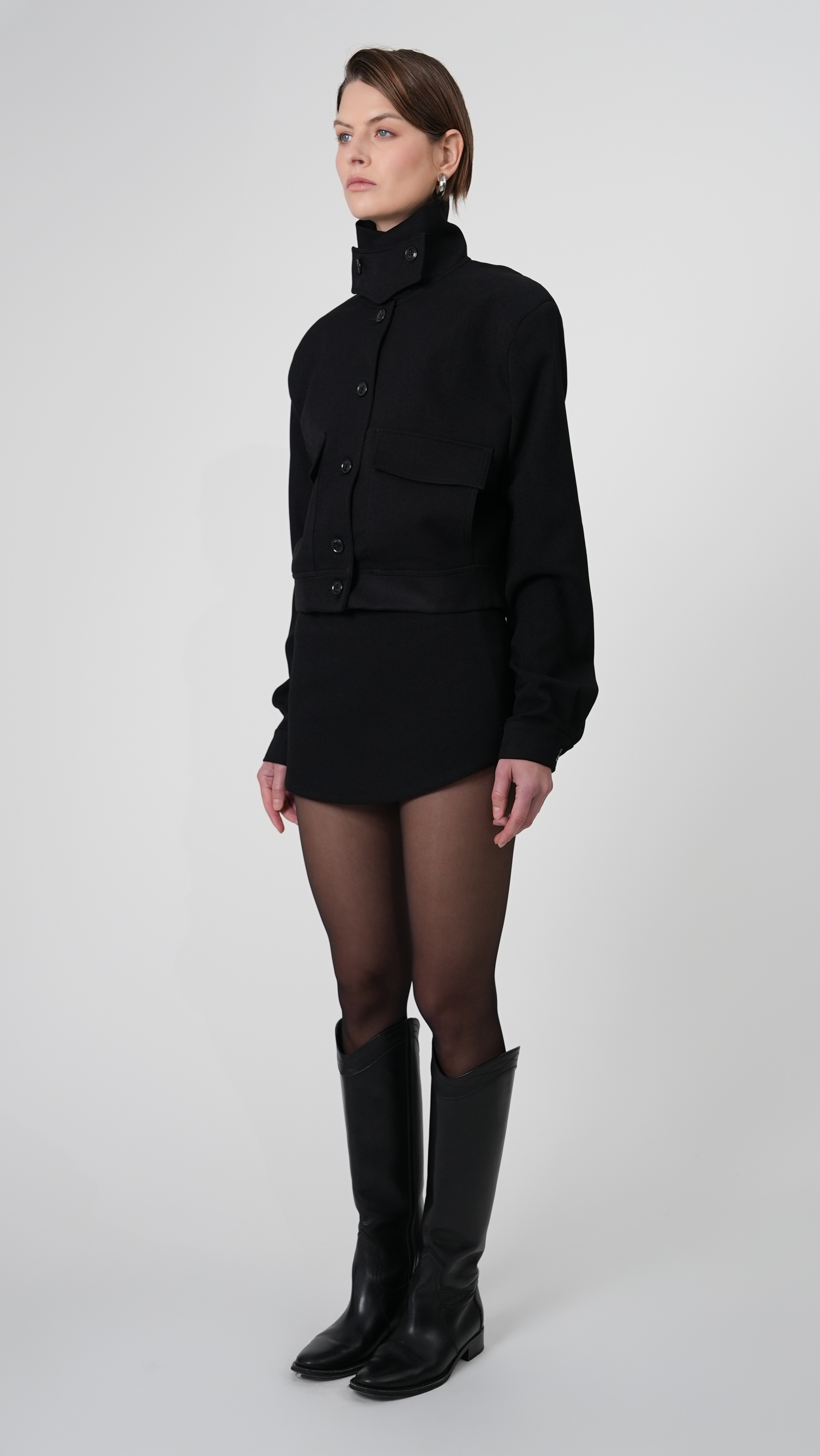 Phoebe Bomber Jacket - Black Blazer Parentezi
