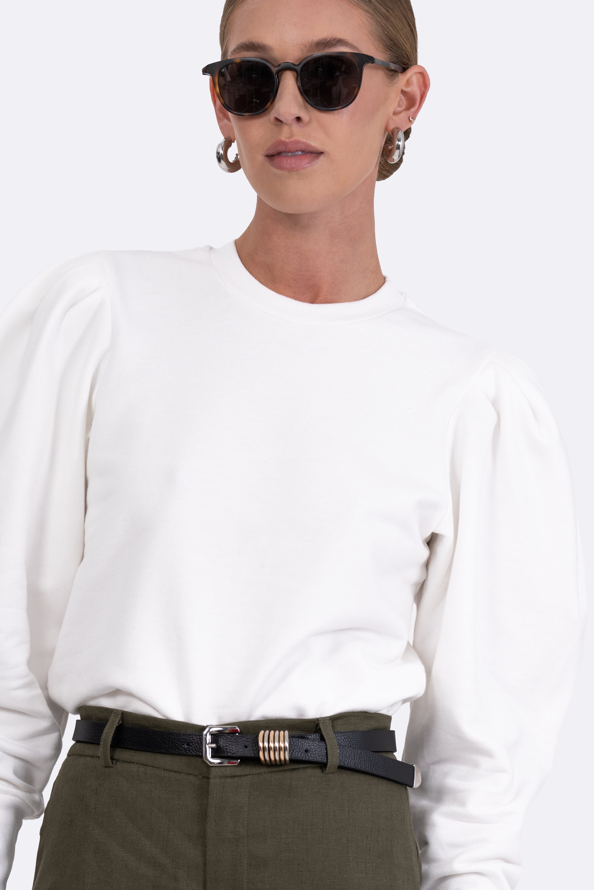Maia Sweater - White Tops Parentezi
