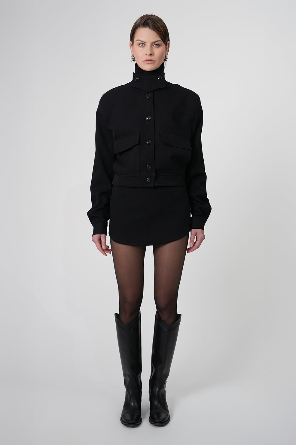 Phoebe Bomber Jacket - Black