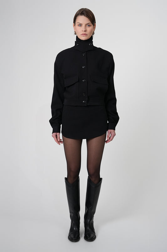 Phoebe Bomber Jacket - Black