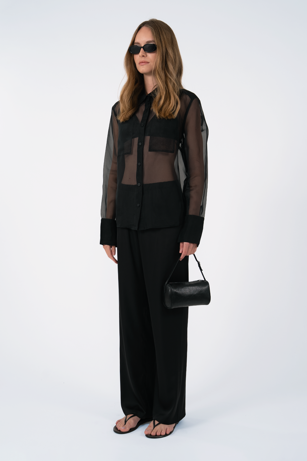 Clara Satin Pant -Black BOTTOMS Parentezi