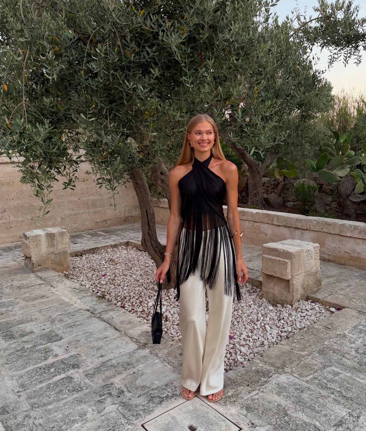 Cannes Fringe Pareo - Black Accessories Parentezi