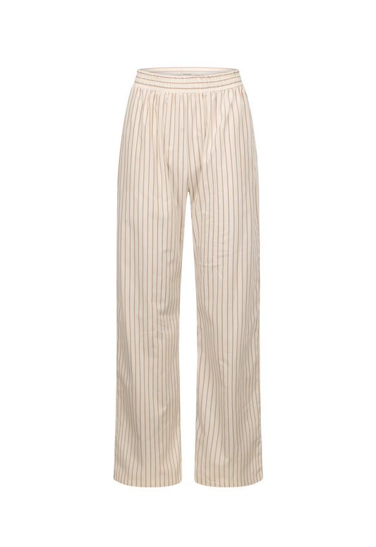 Ines Pants - Ivory/Camel