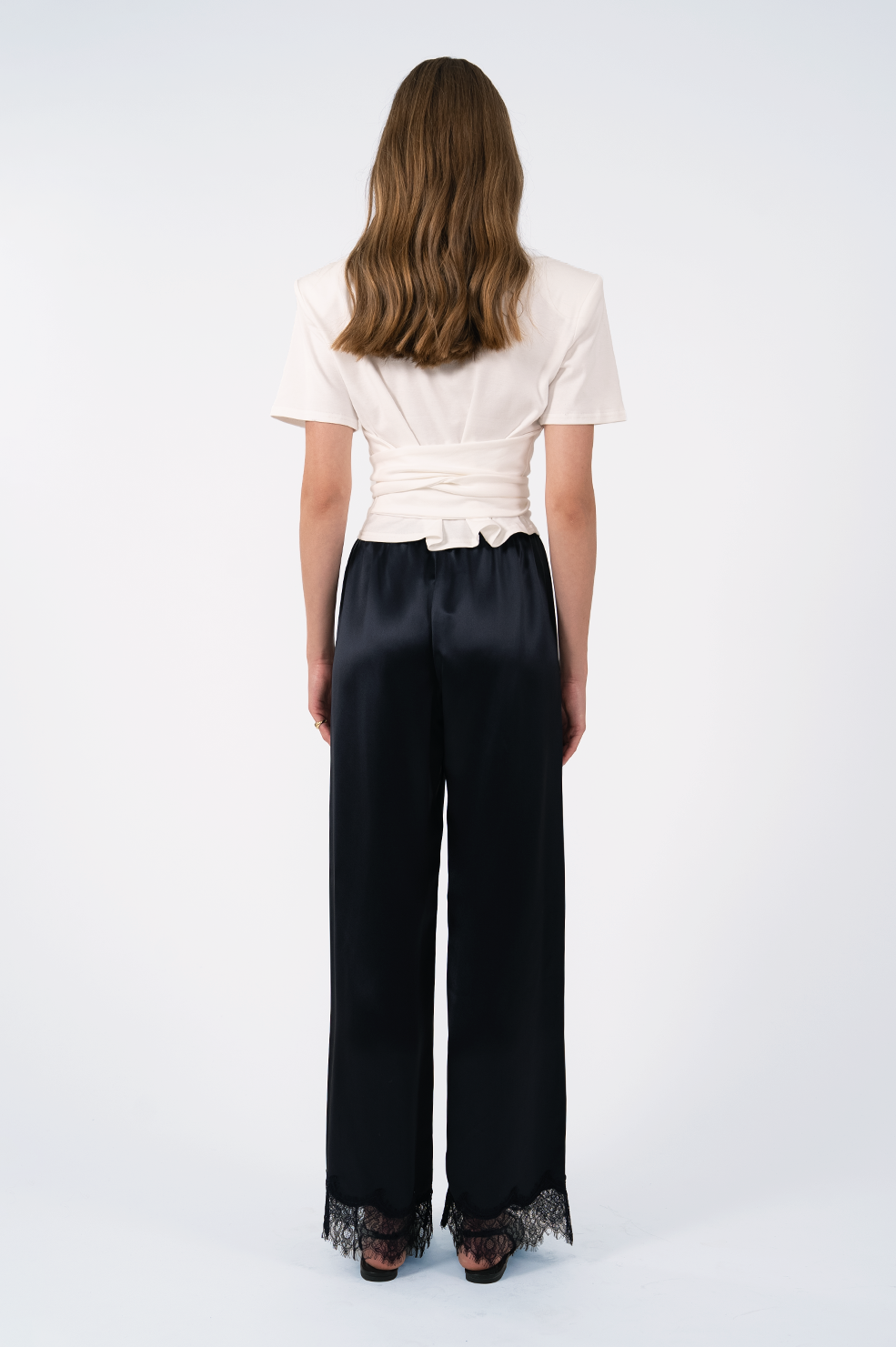 Leonie Wrap Tee - White Tops Parentezi