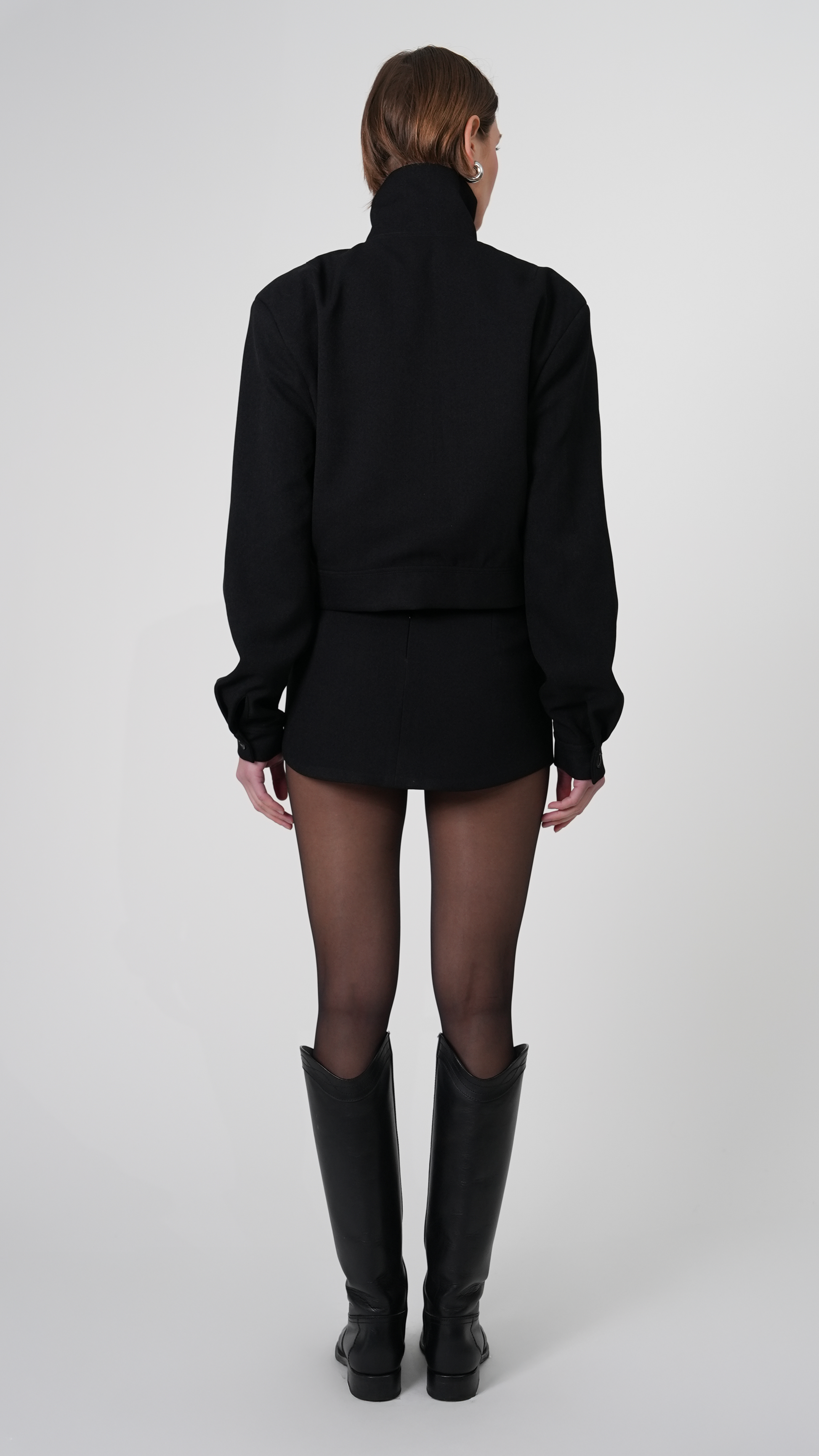 Phoebe Bomber Jacket - Black Blazer Parentezi
