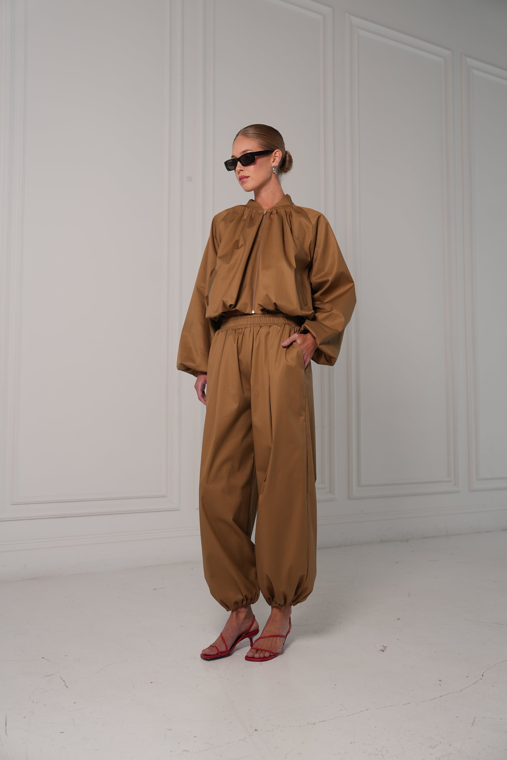 Bubble Jacket - Camel BOTTOMS Parentezi