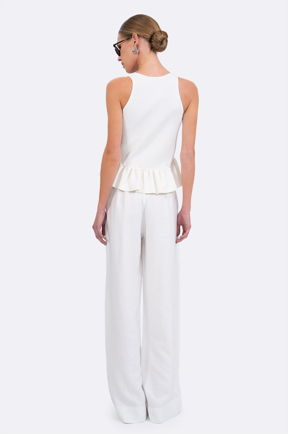 Jackson Pant - White BOTTOMS Parentezi