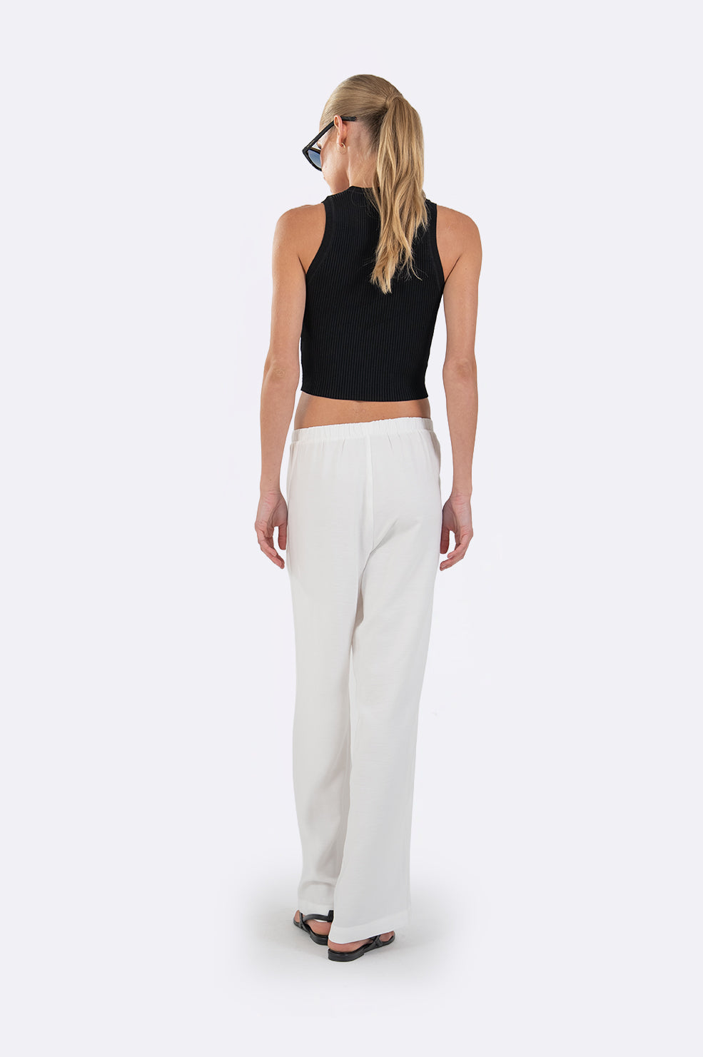 The Travel Pant - White BOTTOMS Parentezi