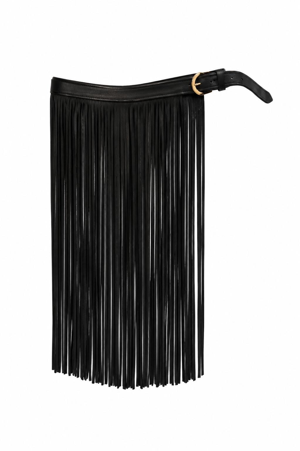 Leather Fringe Belt BOTTOMS Parentezi