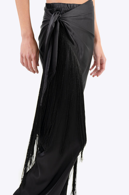 Cannes Fringe Pareo - Black Accessories Parentezi
