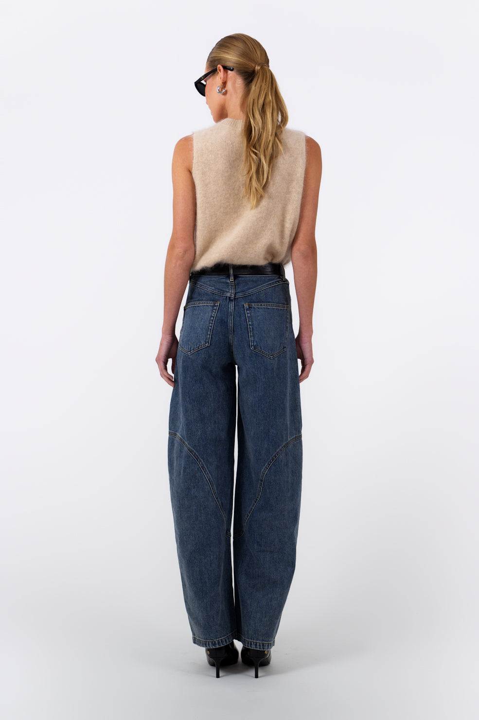 Sutton Cashmere Tank - Camel Tops Parentezi