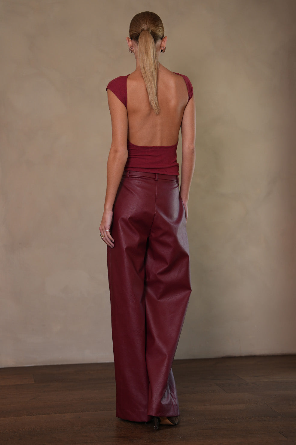 Milo Faux Leather Pant BOTTOMS Parentezi