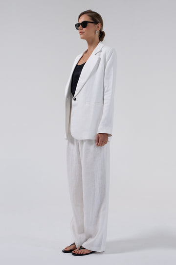 Ainoha Blazer - White Blazer Parentezi